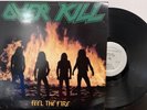 Overkill ‎– Feel The Fire LP  1985 Megaforce Records ‎– MRI 1469 EX/EX