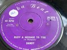 Dandy - Rudy A Message To You / Till Death Do Us Part - 7'' Single - Livingstone