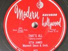 Hear  R&B 78 Etta James - That'S All / W-O-M-A-N On Modern