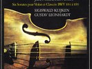 BACH 6 Sonatas for Violin & Harpsichord KUIJKEN LEONHARDT Harmonia Mundi 2LP NM