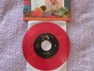 ELVIS PRESLEY BLUE CHRISTMAS RED VINYL 45&PS AND WHITE SCARF BRAND NEW-MINT LT 2