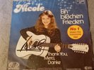 Nicole 2x Ein bisschen Frieden EP Signiert + LP Top Vinyl
