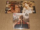 taylor swift -red taylors version-fearless platinum & evermore red new sealed