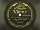 Peerless Quartet - WWI Jazz Victor 78RPM - The Navy Will Bring Them Back  A14