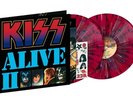 KISS Alive II 45th Anniv Red/Blue Swirl Vinyl 2XLP Aucoin Ace Gene NEW Sold Out