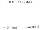 UK Subs(Test Pressing Vinyl LP)Best of Live-Secret-SECLP212-EU-2019-M/M