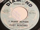RARE NORTHERN SOUL FUNK 45 RUBY WINTERS I WANT ACTION DIAMOND