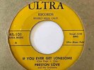 Mod R&B Jiver 45 PRESTON LOVE If You Ever Get Lonesome/Groove Juice Ultra HEAR