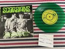 The Scorpions- Is There Anybody Out There 7” signed green vinyl x2 members