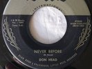 Don Head,Goin' Strong-Never Before 45