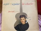 LEE SCHAEFER , JIM HALL - A GIRL AND A GUITAR RARE VINYL SIGNED AND INSCRIBED
