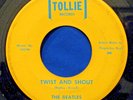 THE BEATLES-TWIST AND SHOUT TOLLIE 9001-45-RARE YELLOW GREEN/TURQUOISE LETTERING