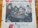 1964 Original Vancouver's Official Beatles Press Conference Flexi-Disc *RARE*