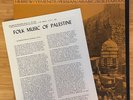 Folk Music of Palestine RARE LP 1959 Folkways • w Booklet • Middle East • Hebrew