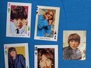 THE BEATLES:VINTAGE SET OF CARDS RARE ITEMS SPAIN MIDDLE 60'S 5 X COLLECTORS-SEE