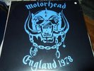 MOTÖRHEAD : ENGLAND 1978 STILL SEALED LIMITED BLUE VINYL LP 2015 CLEOPATRA USA