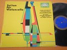 Wlaslow Simandl Bach Reger Solo Cello Suites Supraphon Mono early 60s EX+