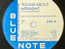 Thelonious Monk & Art Blakey  Round About Midnight   Blue Note 78 RPM   N-/MINT-