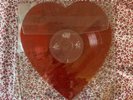 lana del rey love/lust for life heart shaped vinyl record