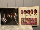 Two 2 ROLLING STONES Vinyl LPs 1964 Debut Mono and Flowers Tested VG+ Nice Copys