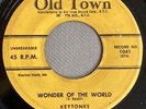 DOO WOP 45 KEYTONES OLD TOWN 1041 WONDER OF THE WORLD / A FOOL IN LOVE