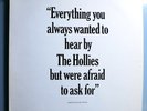 THE HOLLIES EVERYTHING YOU WANTED RARE ORIG '77 EPIC WHITE LABEL PROMO-ONLY LP