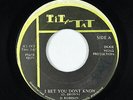 Roots Reggae 45 - D Robison - I Bet You Don't Know - Tit For Tat Jamaica - mp3