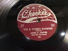 LEON TARVER & CHORDONES-CHECKER 791-I'M A YOUNG ROOSTER-CHICAGO BLUES R&B 78 EXC