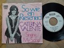 Caterina Valente - So wie ein Riesenrad 7'' Vinyl Germany PROMO