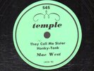184p.  Mae West - Sister Honky-Tonk & Easy Rider - Temple 545