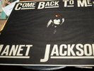 JANET JACKSON 1989 COME BACK TO ME HONG KONG PROMO  12' SINGLE NOT FOR SALE RARE