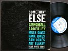 CANNONBALL ADDERLEY MILES DAVIS Somethin' Else LP BLUE NOTE 1595 RVG EAR DG MONO