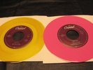 2 The Beatles 45s color vinyl 7” record (Paul McCartney/John Lennon) singles