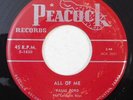 r&b jazz vocal 45 VALLI FORD All Of Me, He's My Kind Of Man PEACOCK VG+ HEAR