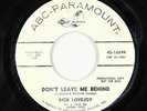Northern Soul Popcorn 45 - Rick Lovejoy - Don't Leave Me Behind - ABC-Paramount