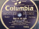 RUSSIAN FOLK MUSIC 78 RPM Song Of The Field / I Was There COLUMBIA SHELLAC 7684