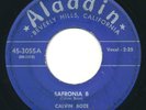 CALVIN BOZE - Safronia B / Angel City Blues - ALADDIN - R&B 45