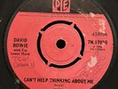 Davy Jones and The Lower Third SIGNED PYE Can’t Help Thinking Bowie RARE