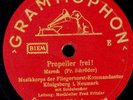 MUSIKKORPS FLIEGERHORST KÖNIGSBERG/NEUMARK & CHOR  Propeller frei  78RPM  S6623