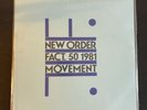 New order Vinyl record vintage fact. 50 1981 movement Music Player Collectible