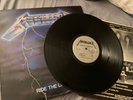 METALLICA Ride The Lightning MISPRINT silver Megaforce press Vinyl LP 1984 Bells