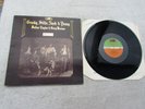 CROSBY STILL NASH & YOUNG DEJA VU UK ORANGE/GREEN TEXTURED NEAR MINT VINYL
