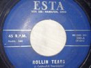 Rare Ohio R&B Rocker Doo Wop 45 - Joe Caldwell - Rollin Tears / Rowdy Mae - Esta
