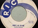 MERCY BABY-DON’T LIE TO ME/PLEADIN'-1958 RIC ROCKABILLY 45