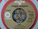 GEORGE HARRISON-You/ Dark Horse 45 (REISSUE) MINT 1975/74 ('70s) Capitol BEATLES
