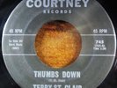 Terry St Clair - Thumbs Down / The Sky Dive - Courtney RARE ROCKABILLY 45