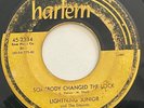 LIGHTNING JUNIOR - Somebody Changed the Lock / RARE BLUES DOO WOP Harlem