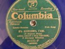 Lemko Columbia 20225 Anna Dran & Eva Churik blue wax 78rpm Rusyn Ukrainian