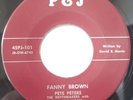 Rare Rockabilly / R&B 45 - Pete Peters - Fanny Brown / Mean Woman - P&J HEAR IT