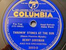 BENNY GOODMAN THROWIN' STONES AT THE SUN 1935 BLUE LABEL COLUMBIA 78 HELEN WARD